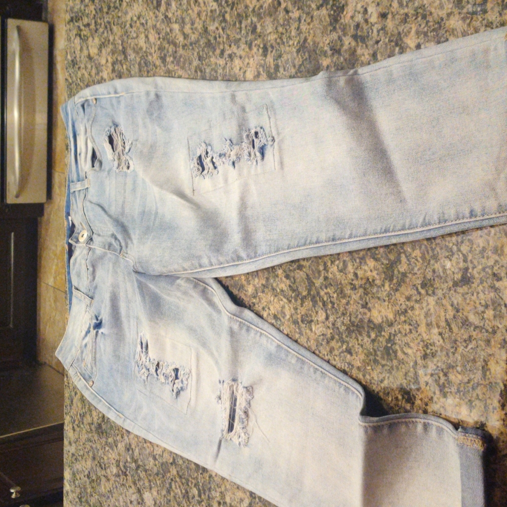 New Rhythm in Blues 5 pocket jeans, 33" (1) pair Faded blue
